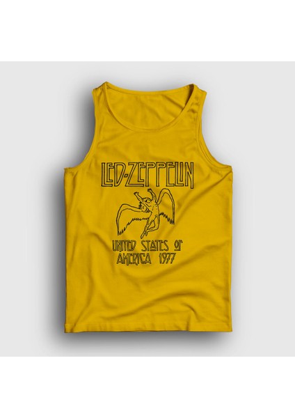 Unisex Sarı Logo Led Zeppelin Atlet