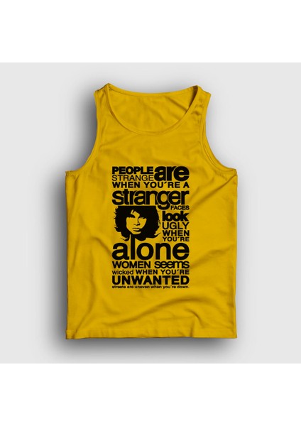 Unisex Sarı Stranger The Doors Atlet
