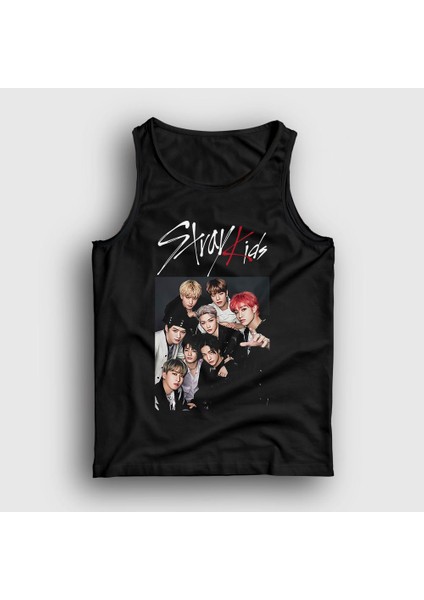 Unisex Siyah Band Stray Kids Atlet