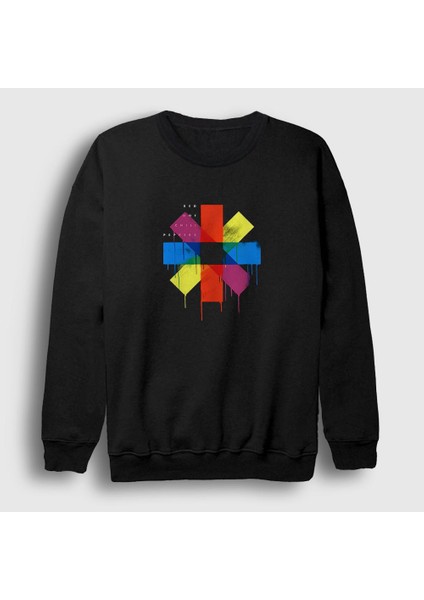 Unisex Siyah Colors Red Hot Chili Peppers Sweatshirt