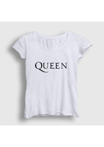 Kadın Beyaz Solo Queen T-Shirt
