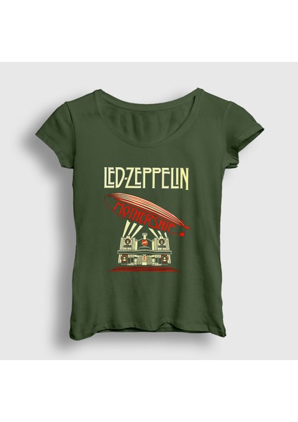 Kadın Haki Mothership Led Zeppelin T-Shirt
