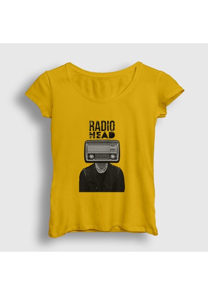 Kadın Sarı Radio Radiohead T-Shirt