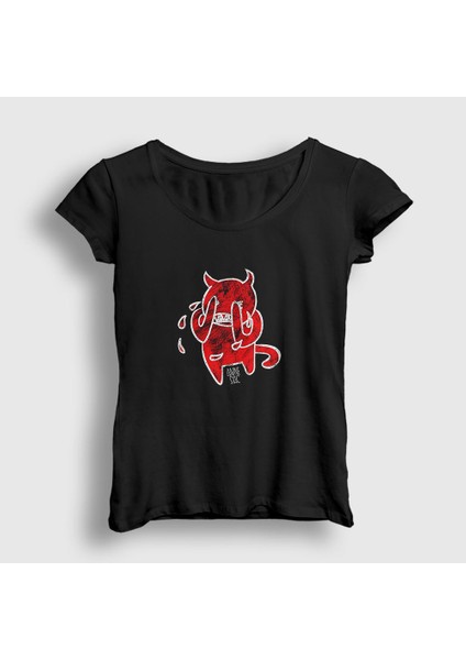 Kadın Siyah Amnesiac Radiohead T-Shirt