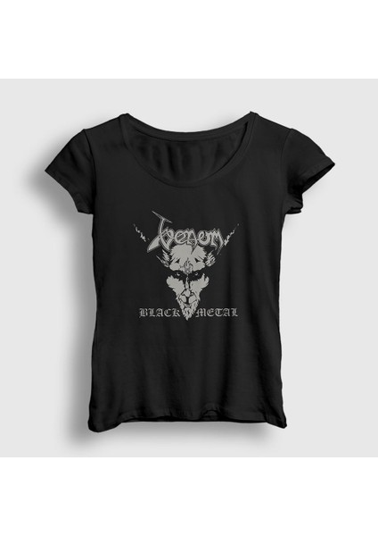 Kadın Siyah Black Venom T-Shirt