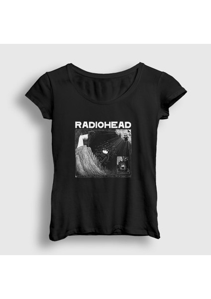 Kadın Siyah Motion Radiohead T-Shirt