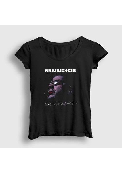 Kadın Siyah Till Lindemann Rammstein T-Shirt