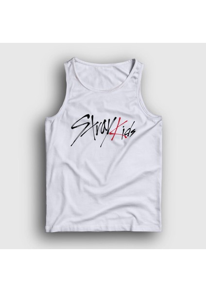 Unisex Beyaz Logo Stray Kids Atlet