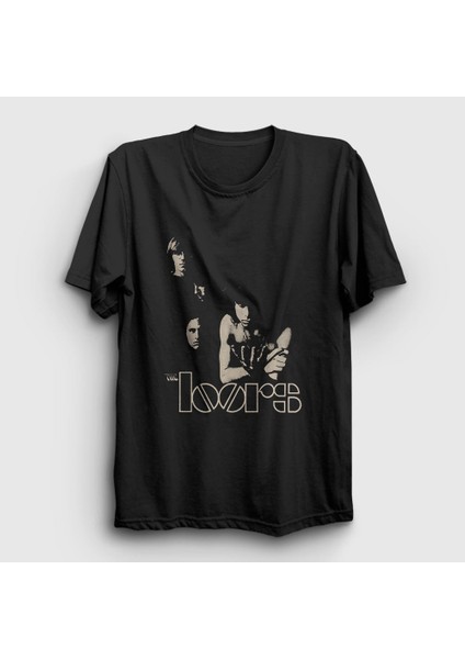 Unisex Siyah Band The Doors T-Shirt