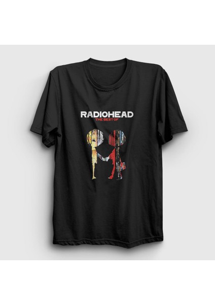 Unisex Siyah Best Radiohead T-Shirt