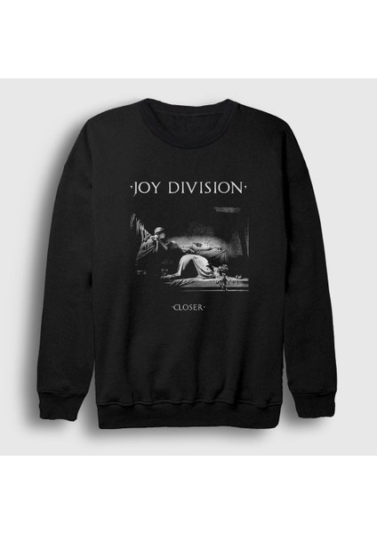 Unisex Siyah Closer Joy Division Sweatshirt