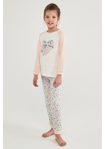 Çok Renkli Kız Çocuk Enjoy Termal Ls 2li Pijama Takımı