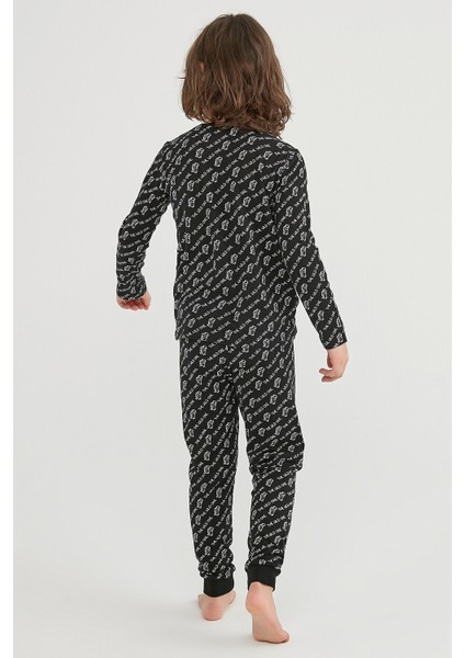 Çok Renkli Erkek Çocuk Wıld One Ls- Ls 4lü Pijama Takımı