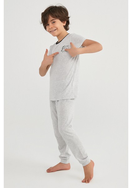 Çok Renkli Erkek Çocuk Wıld One Ls- Ls 4lü Pijama Takımı