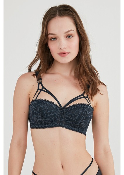 Indigo Bloom Strappy Sütyen