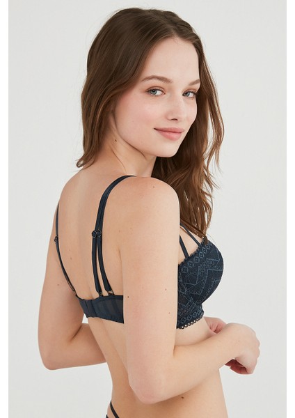 Indigo Bloom Strappy Sütyen