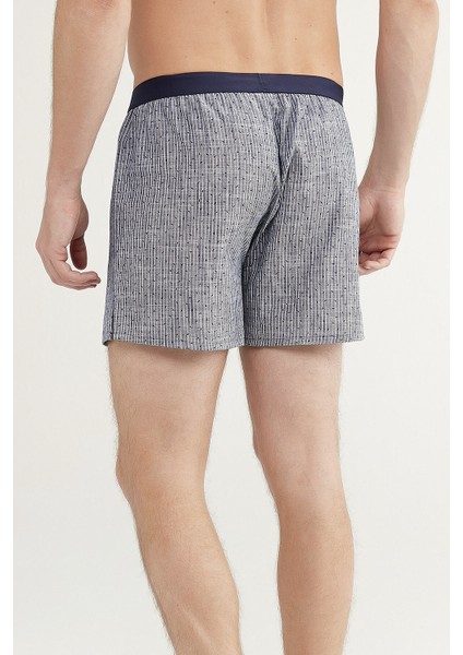 Çok Renkli Navy Woven Tape 2'li Mıd Boxer modelleri