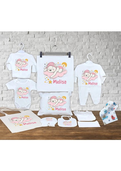 Bebeğinizin Ismine Özel Hazırlanan 13 Parça Hastane Çıkışı Seti