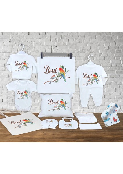 Bebeğinizin Ismine Özel Hazırlanan 13 Parça Hastane Çıkışı Seti