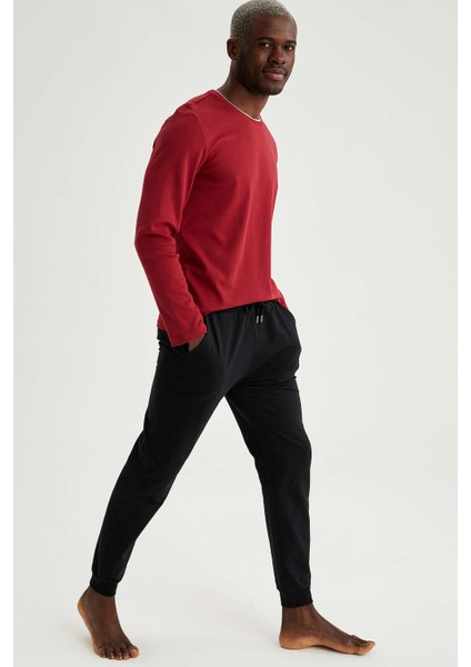 Slim Fit Basic Pamuklu Pijama Takım T9027AZ21SP
