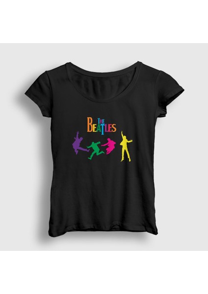 Kadın Siyah Jump The Beatles T-Shirt