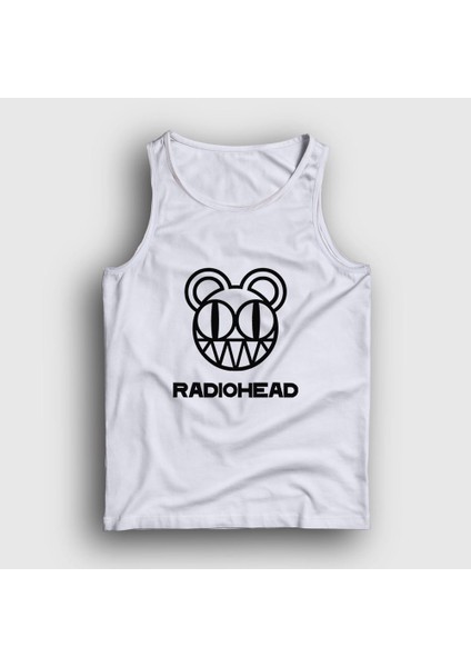 Unisex Beyaz Bear Logo Radiohead Atlet