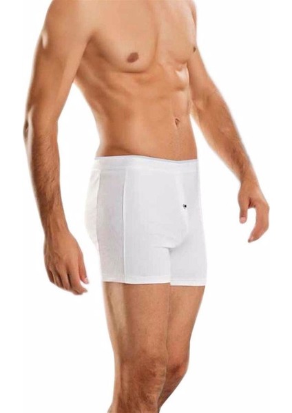 1059 Likralı Düğmeli Erkek Boxer 3'lü