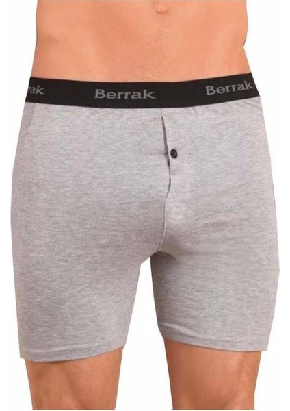 1059 Likralı Düğmeli Erkek Boxer 3'lü