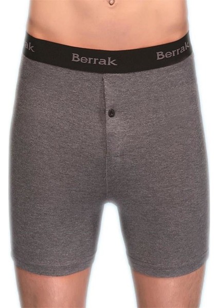 1059 Likralı Düğmeli Erkek Boxer 3'lü