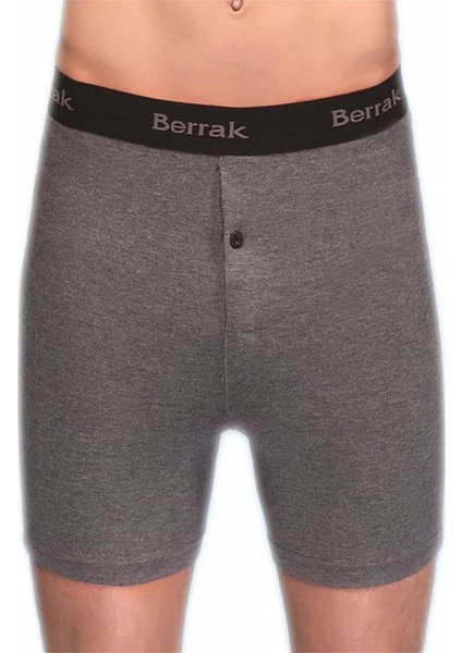 1059 Likralı Düğmeli Erkek Boxer 3'lü