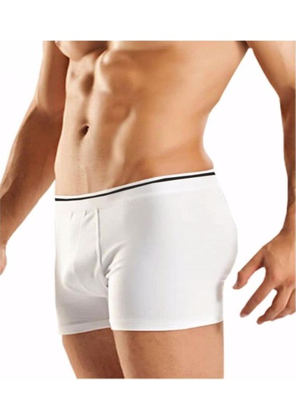 1097 Erkek Likralı Esnek Boxer 3'lü