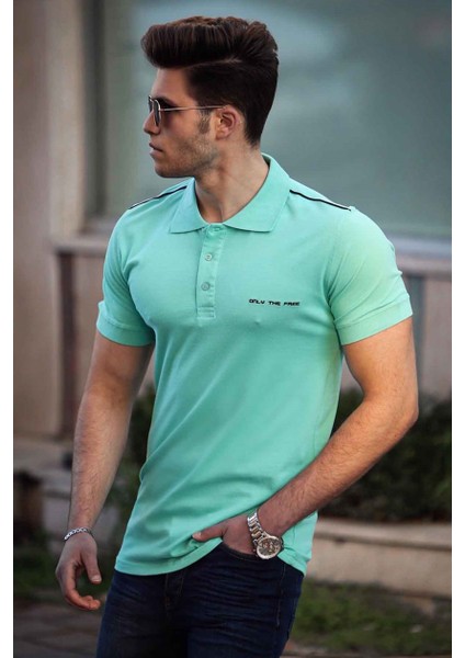 Turkuaz Erkek Polo Yaka Tişört 4558