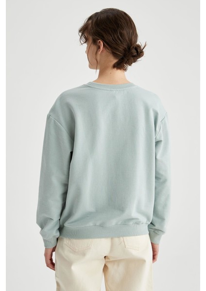 Regular Fit Bisiklet Yaka Basic Sweatshirt M0021AZ21SP fırsatları