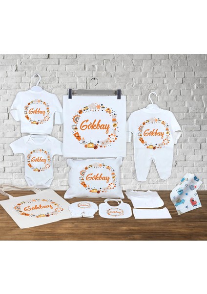 Bebeğinizin Ismine Özel Hazırlanan 13 Parça Hastane Çıkışı Seti