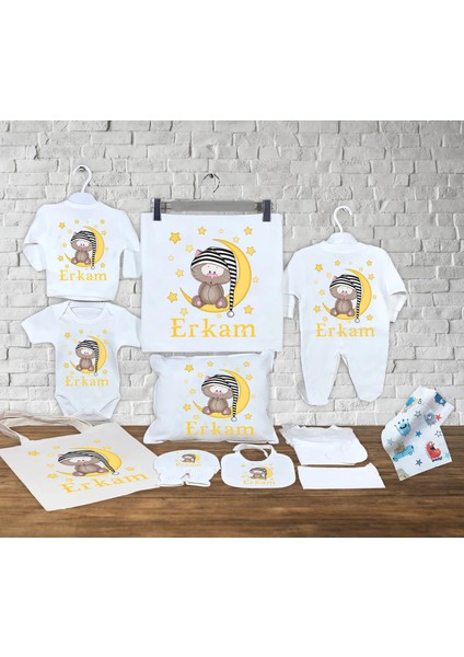 Bebeğinizin Ismine Özel Hazırlanan 13 Parça Hastane Çıkışı Seti
