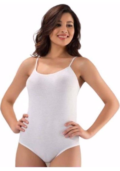 6001 Kadın Ip Askılı Çıtçıtlı Body 3 Adet