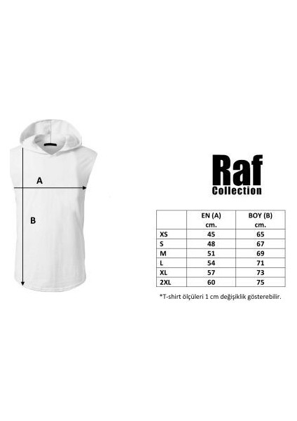 Unisex Basic Kapşonlu Kolsuz Siyah T-shirt