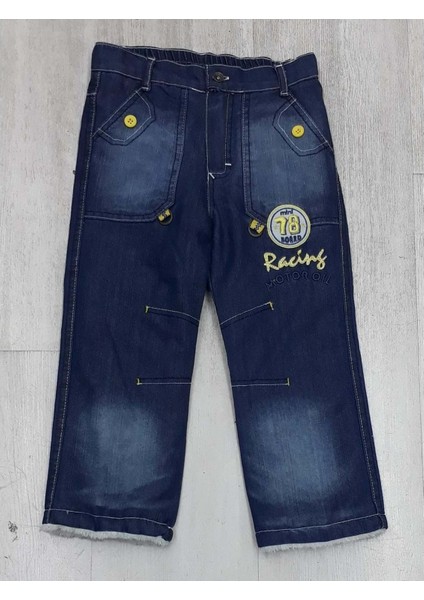 Başak Çocuk Giyim 228083 Renkli Kot Pant1/4 Yaş Sarı - 4-5 Yaş