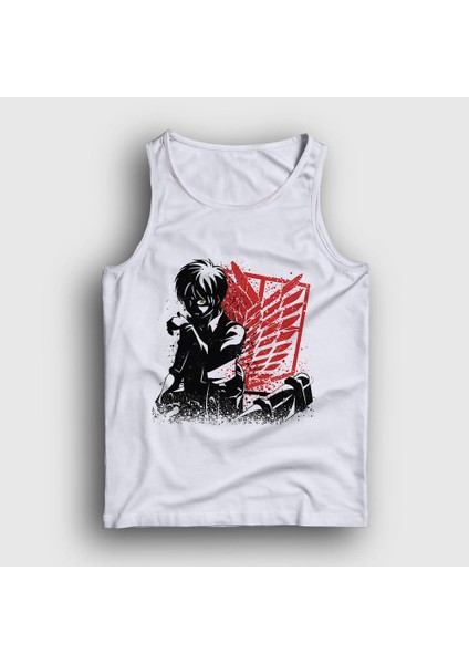 Unisex Beyaz Bite Anime Attack On Titan Atlet