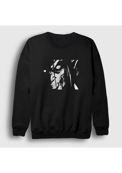 Unisex Siyah Rage Anime Attack On Titan Sweatshirt