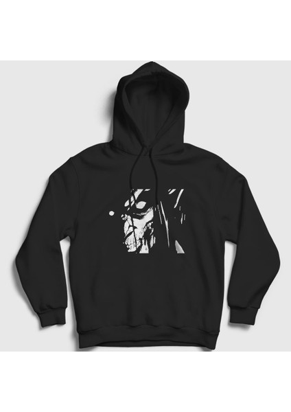 Unisex Siyah Rage Anime Attack On Titan Kapüşonlu Sweatshirt