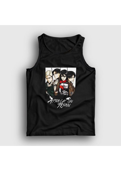 Unisex Siyah Team Anime Attack On Titan Atlet