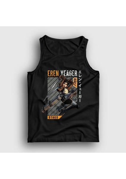Unisex Siyah Eren Fan Anime Attack On Titan Atlet