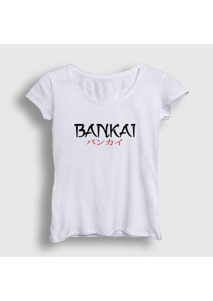 Kadın Beyaz Bankai Anime Bleach T-Shirt