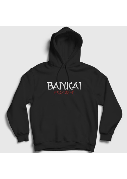 Unisex Siyah Bankai Anime Bleach Kapüşonlu Sweatshirt