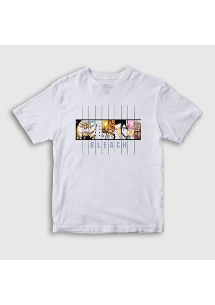 Unisex Çocuk Beyaz Espada Anime Bleach T-Shirt