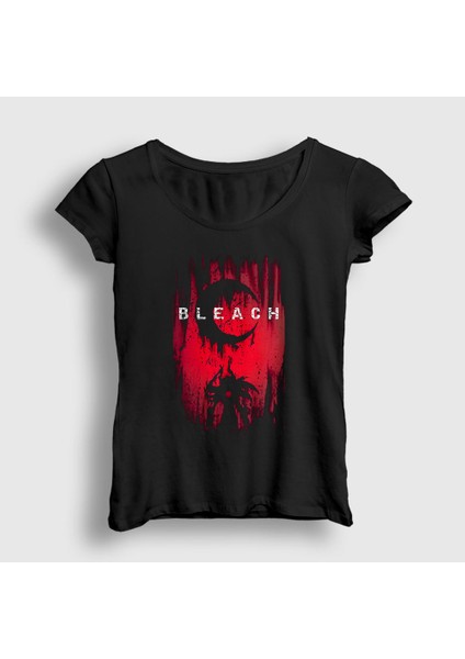 Kadın Siyah Las Noches Anime Bleach T-Shirt