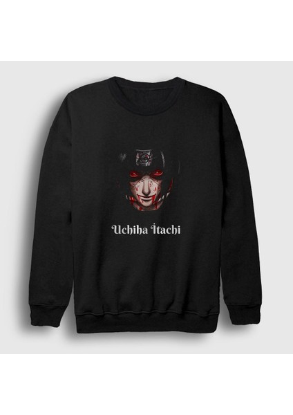 Unisex Siyah Itachi Anime Naruto Sweatshirt