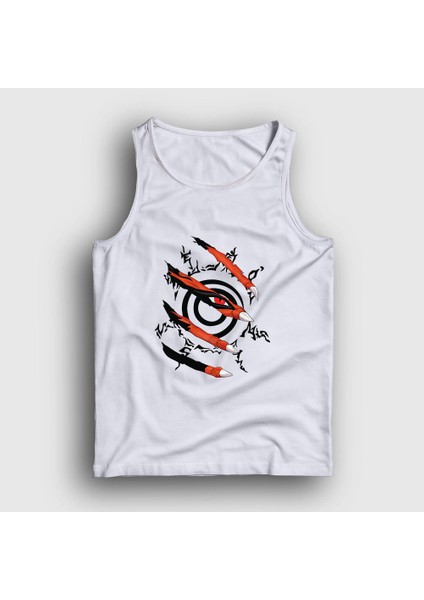 Unisex Beyaz Kyuubi Anime Naruto Atlet