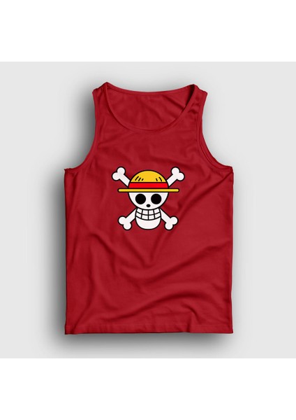 Unisex Kırmızı Logo Anime One Piece Atlet